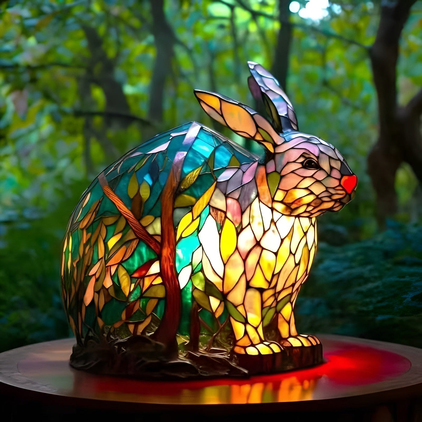 Doudou – Lampe en Vitraux