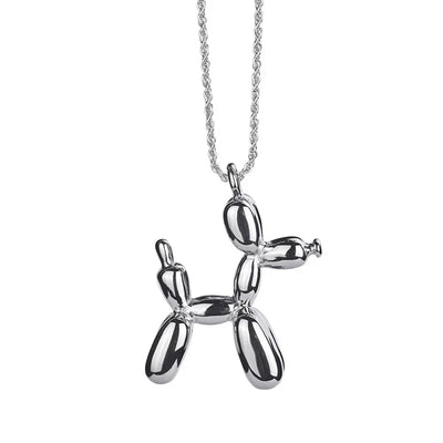 Balloon Dog Necklace – Playful Women's Necklace with Animal Pendant in Gold Look