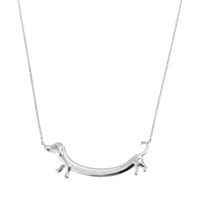 Golden Dachshund Necklace for Women