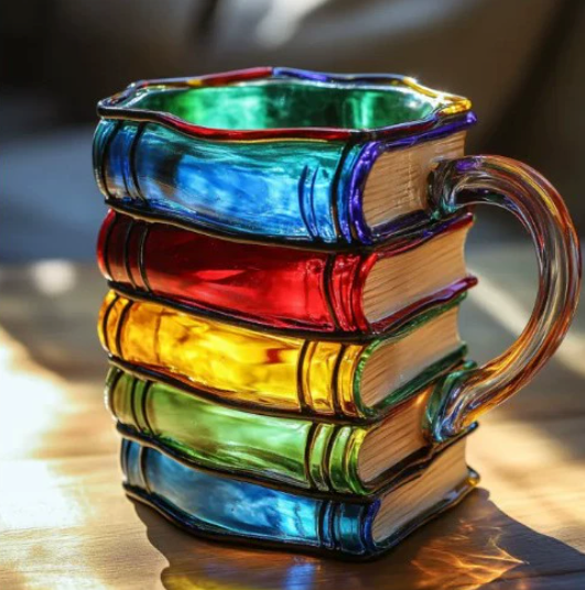 Tasse Livre Coloré Fait Main